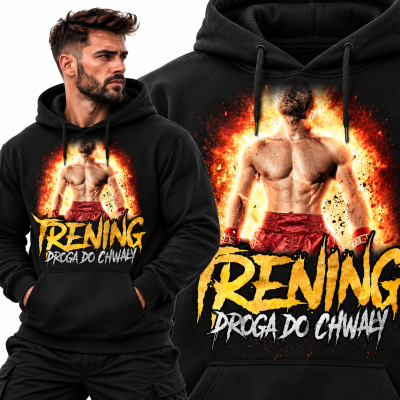 BLUZA Z KAPTUREM SPORTY WALKI  TRENING DROGA DO CHWAŁY 3